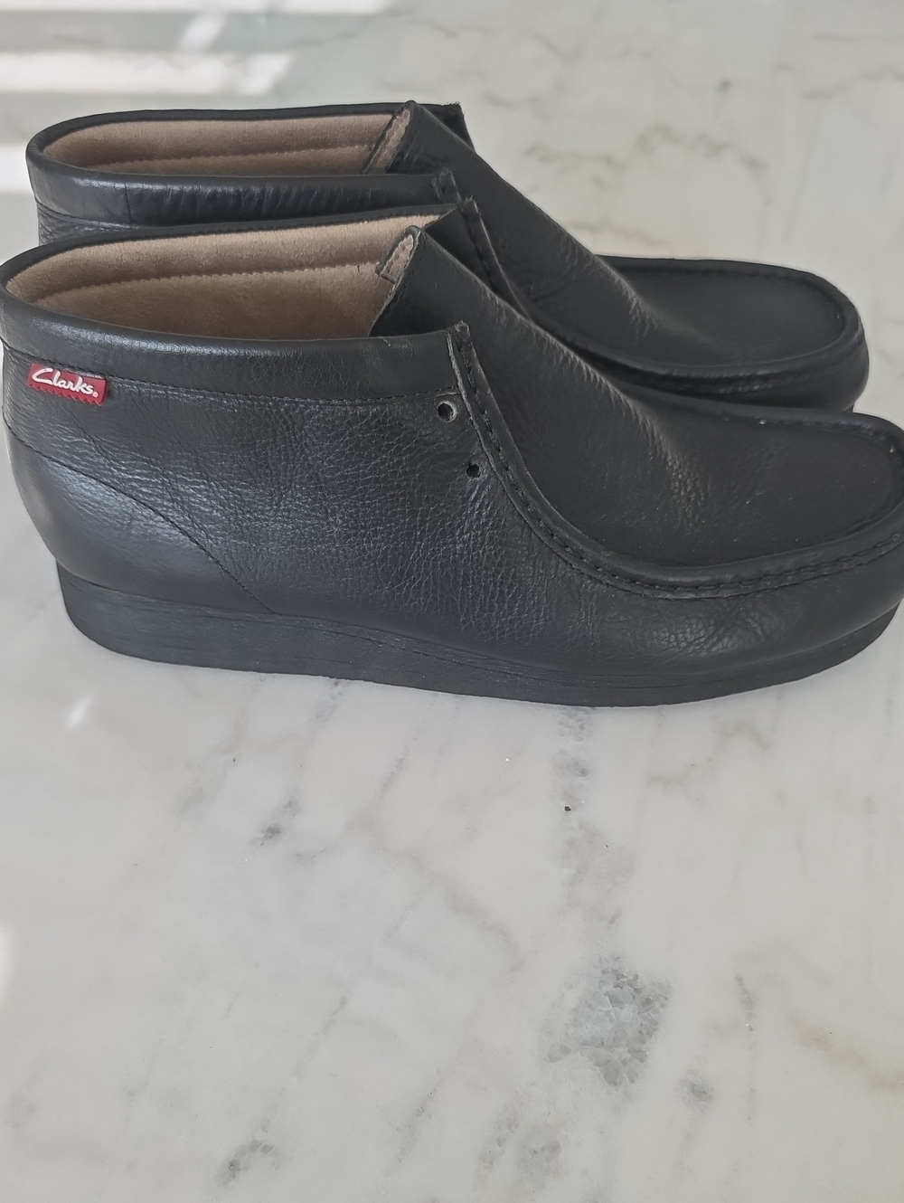 Clarks Men's Black Leather Chukka Wallabee Boots